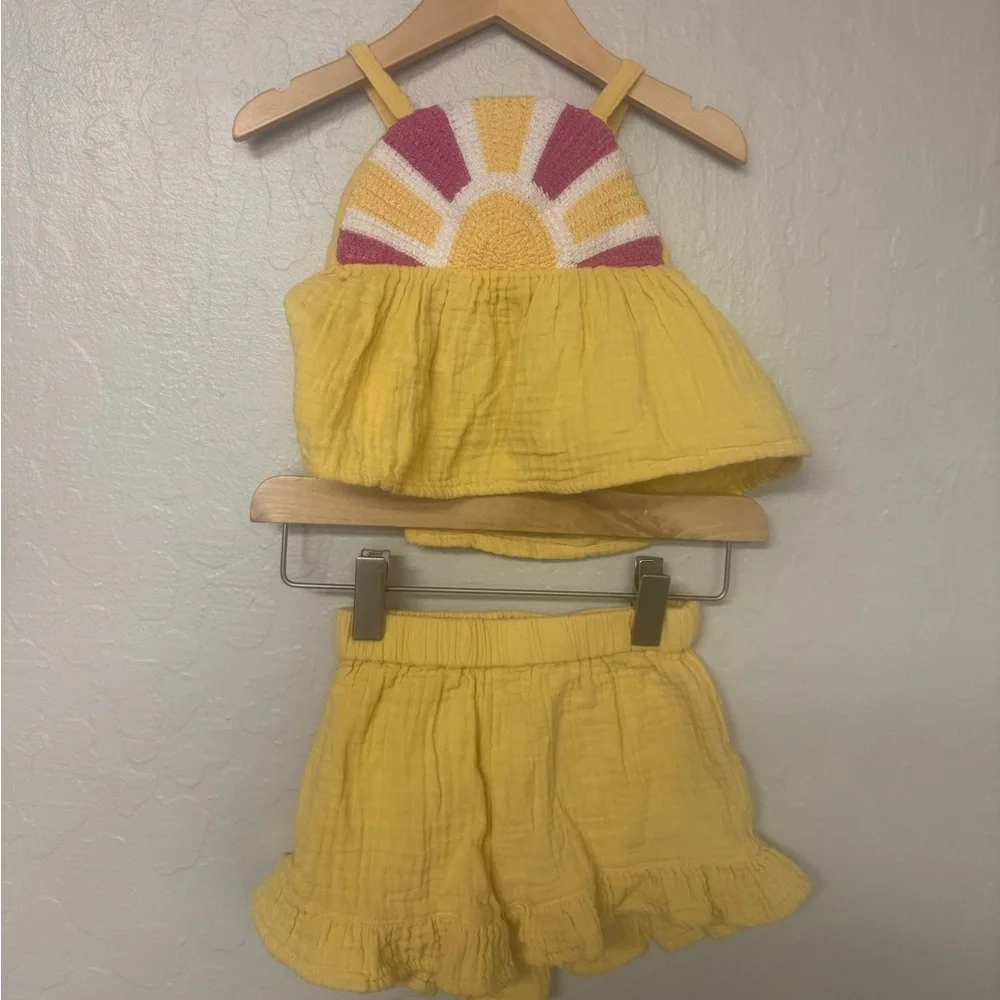 $16 ADD ON old navy crochet rainbow set 18-24M Zara Hanna Andersson Baby Gap